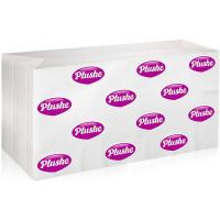 Полотенце бумажное листовое 1 слой "Plushe Prof" V-сложение 250 лист. в кор./16шт/18484/