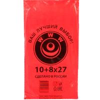 ФНД30354 Пакет фасовочный ПНД 10*8*27см WWW красный /10шт/