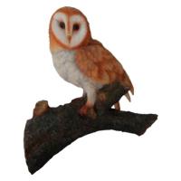 Совенок на ветке L19W9H17,2см 626541/F596