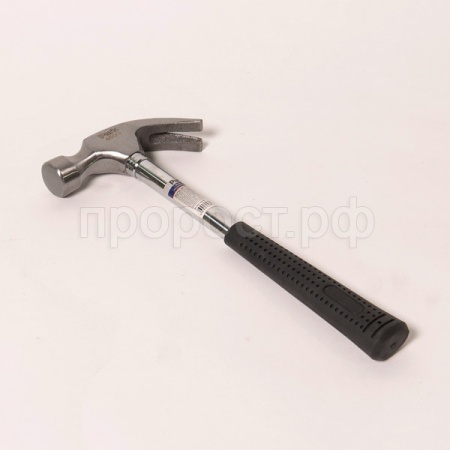 Молоток с гвоздодером 450 гр HAM45CL металлическая обрезиненная рукоятка 