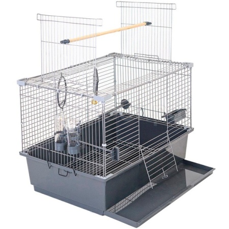 Клетка д/птиц ГОВОРУН-1 60*40**41см разборная серая/4705сер-хром/Дарэлл Клетка д/птиц ГОВОРУН-1 60*40**41см разборная серая/4705сер-хром/Дарэлл