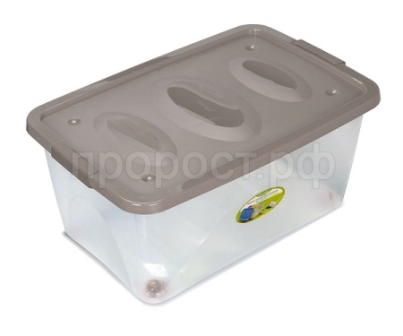 Ящик универс. Астело 41л 60*40*28см на колесиках серо-коричневый С665КСЕР /3шт/Мартика Ящик универс. Астело 41л 60*40*28см на колесиках серо-коричневый С665КСЕР /3шт/Мартика