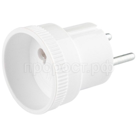 Переходник электрический большой «Веллконт» 6А б/з ПУ-10/16-001 белый /50шт/104934 Переходник электрический большой «Веллконт» 6А б/з ПУ-10/16-001 белый /50шт/104934