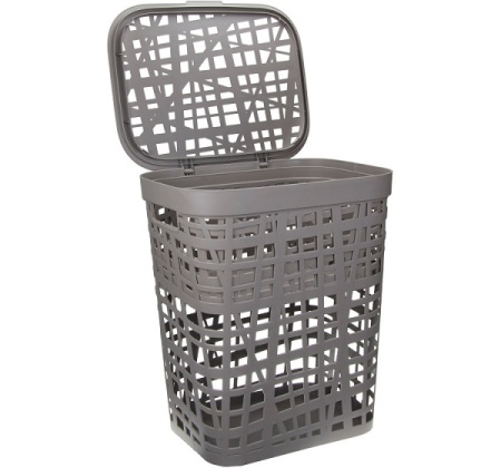 Корзина д/белья 55л ХАОС лавандовый М2619 /5шт/М-пласт