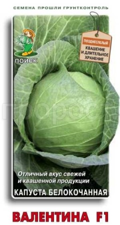 Капуста белокочанная Валентина F1 0,2г