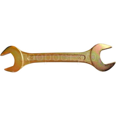 Ключ рожковый 13 х14мм, углеродистая сталь, желтое. цинк. покрытие 631314-12