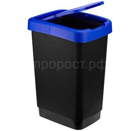 Контейнер для мусора 25л ТВИН синий М2469 