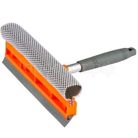 Стекломой со скребком и насадкой поролоновой 22см 103997 /48шт/Рыжий Кот  Стекломой со скребком и насадкой поролоновой 22см 103997 /48шт/Рыжий Кот