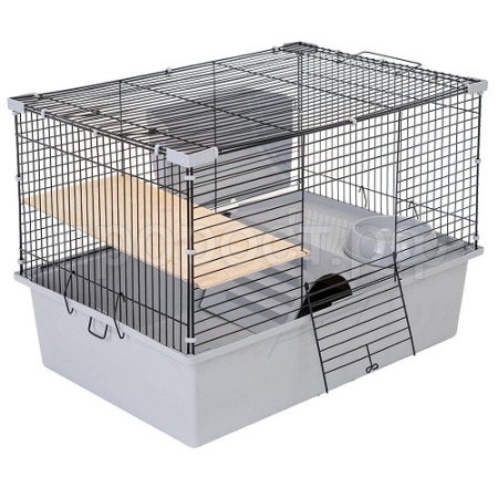 Клетка д/грыз ГЕРА-1 60*40**41см разборная светло-серая/4405св-сер-черн/Дарэлл