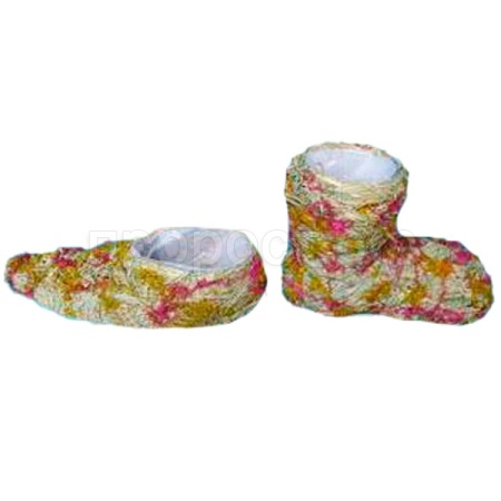 Плетеный сапог желтый 22*10*16 WD11В278-2 Плетеный сапог желтый 22*10*16 WD11В278-2