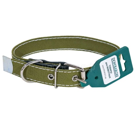 Ошейник брезент 1сл 25мм*50см/DONBARON