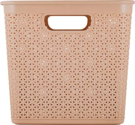 Корзина д/хранения Keeplex Rattan 21л с крышкой квадрат. морской песок KL1305 /6шт/ПР Корзина д/хранения Keeplex Rattan 21л с крышкой квадрат. морской песок KL1305 /6шт/ПР