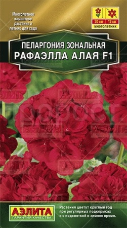 Пеларгония Рафаэлла F1 алая 5шт 