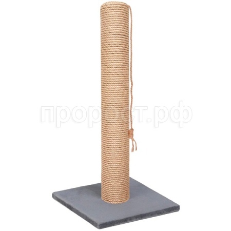 Когтеточка столбик средний джут 35х35х62см 10 КД-28 серый