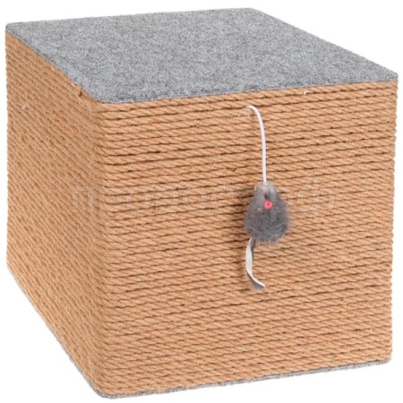 Когтеточка КУБ БРУТАЛ джут L 32х32х32см КД-31