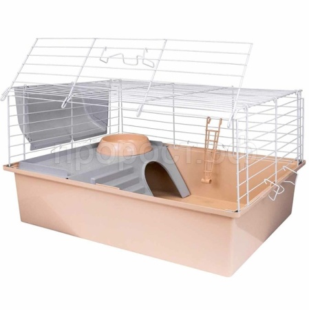 Клетка д/круп. грыз Дарэлл РОДЖЕР 60 №1 складная 58*40**34см беж/бел/41694/Дарэлл