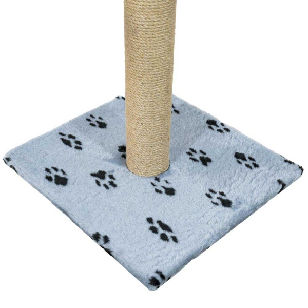 Когтеточка столбик мех, джут серый 47*47*80см/DONBARON Когтеточка столбик мех, джут серый 47*47*80см/DONBARON