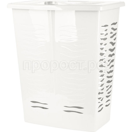 Корзина д/белья Keeplex Regular 60л с крышкой белое облоко KL1708/8шт/ПР