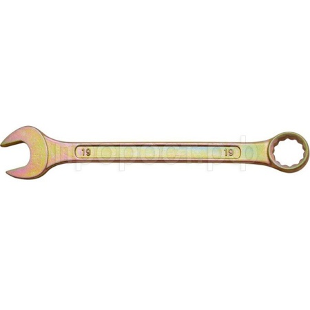 Ключ комб. 12 мм, углеродистая сталь, желтое цинк. покрытие 630012-22