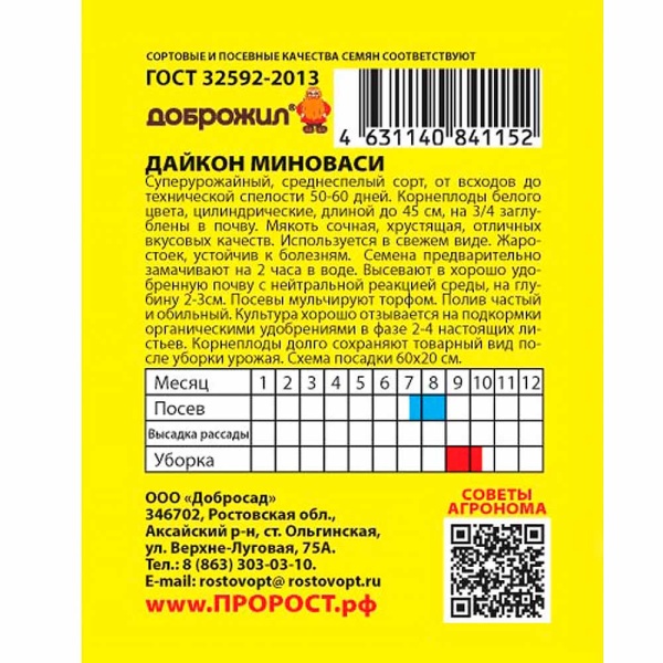 Дайкон Миноваси 1г