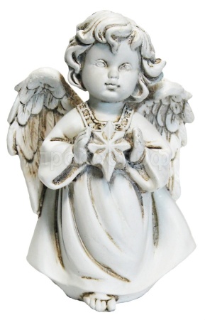 Ангелочек со звездочкой L11W8H15см антик 626425/А027