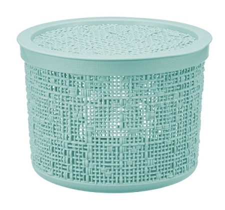 Коробка для хранения БЯЗЬ 2л морская волна с крышкой 17*12,5см М2328 Коробка для хранения БЯЗЬ 2л морская волна с крышкой 17*12,5см М2328