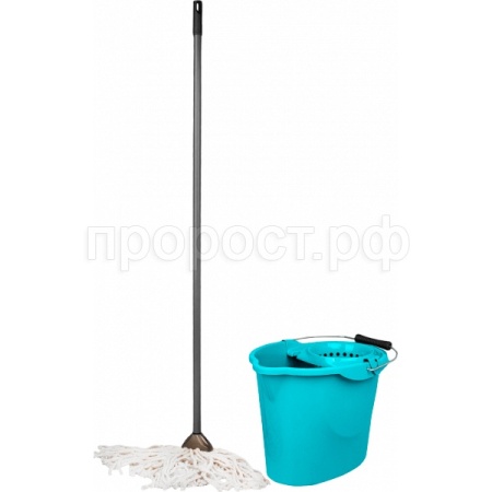 Набор д/уборки МОП Vogue небесный (ведро+швабра) SV3915 /24шт/ПР Набор д/уборки МОП Vogue небесный (ведро+швабра) SV3915 /24шт/ПР