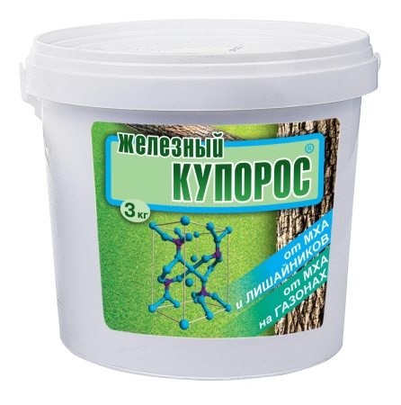 Железный купорос ВХ 3кг антисептическое от мха и лишайников Железный купорос ВХ 3кг антисептическое от мха и лишайников
