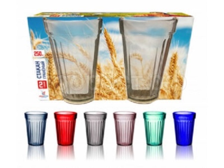 Стакан Европейские цветы (2шт) 250мл /785/2-Н7  Стакан Европейские цветы (2шт) 250мл /785/2-Н7