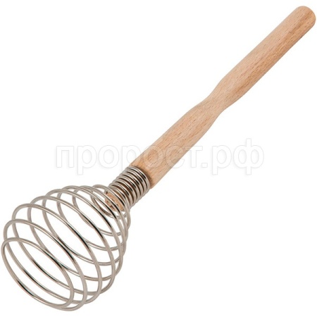 Венчик с деревянной ручкой/25шт/004478/Mallony Венчик с деревянной ручкой/25шт/004478/Mallony