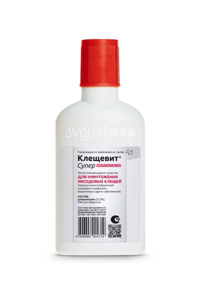 Клещевит СУПЕР от иксодовых клещей 100мл Клещевит СУПЕР от иксодовых клещей 100мл