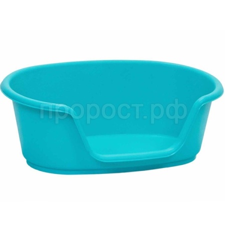 Лежанка РЕЛАКС овальная пластиковая 52*34*h20см бирюзовый/4001бирюз/Дарэлл