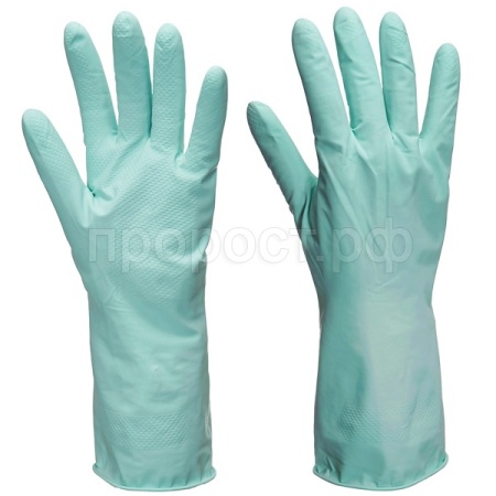 Перчатки хозяйственные латексные опудренные XL мята 87629 /12шт/ Перчатки хозяйственные латексные опудренные XL мята 87629 /12шт/