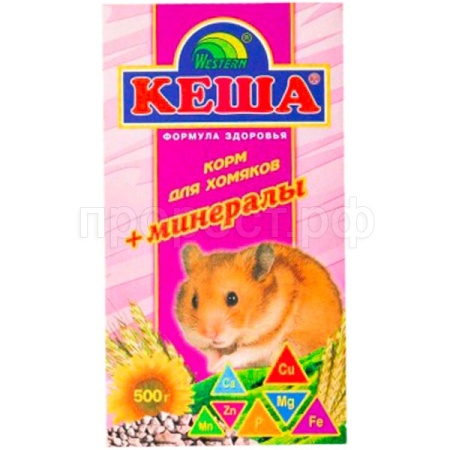 Корм для хомяков с минералами Кеша 500г