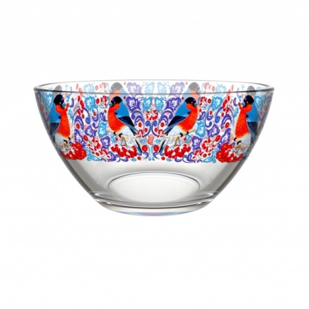 Салатник Снегири на рябине большой /326/1-Д /6шт/ДК