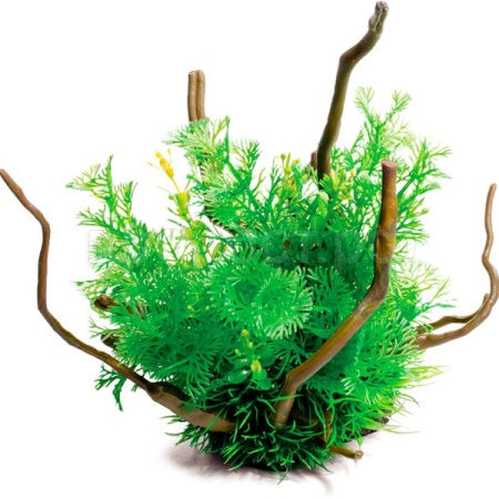 Грот Коряга с растениями L 310*160*200мм/74044213/Триол