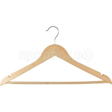 Вешалка W2-РА деревянная с перекладиной резиновым покрытием   Вешалка W2-РА деревянная с перекладиной резиновым покрытием