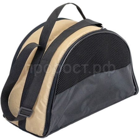 Сумка переноска ЧИП Конверт-Полукруг №0 расклад.с карм. и ремнем 37*17*23см бежевая/9055беж/Дарэлл