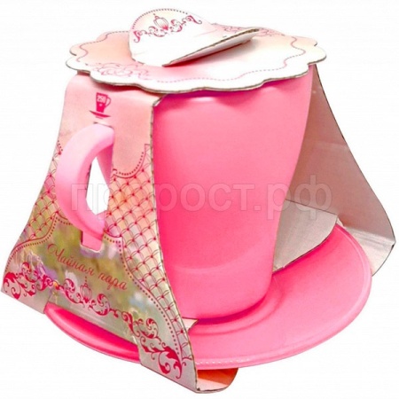 Чайная пара Апрель розовый /2649-Н7 Чайная пара Апрель розовый /2649-Н7