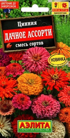 Цинния Дачное ассорти, смесь сортов 03г