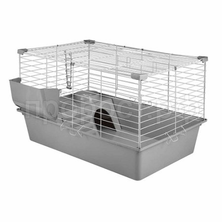 Клетка д/круп. грыз Дарэлл КРОЛИК 80 №4 складная с  домиком 78*48*43см св-сер/белый/41894/Дарэлл
