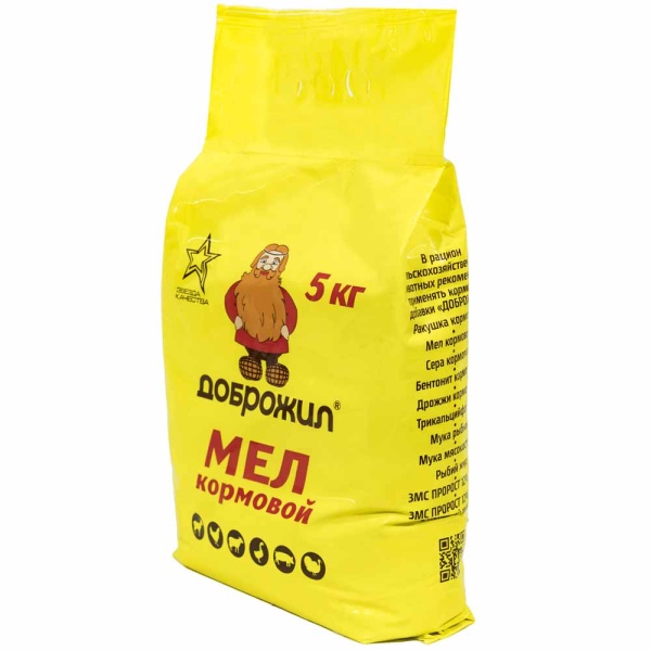 Мел кормовой ДОБРОЖИЛ 5кг
