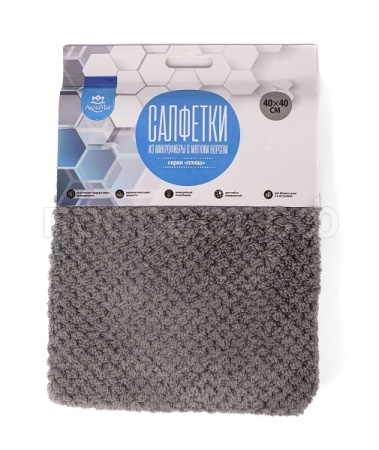 Салфетка д/уборки 40*40см Плюш соты из микрофибры СМВ-01УС/300 /144шт/ АкваМаг Салфетка д/уборки 40*40см Плюш соты из микрофибры СМВ-01УС/300 /144шт/ АкваМаг