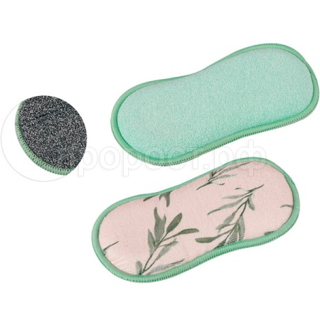 Губка-скраб д/посуды (2шт набор) 19*9,5см двух-я микрофибра+абразив 107843 /24шт/Рыжий Кот Губка-скраб д/посуды (2шт набор) 19*9,5см двух-я микрофибра+абразив 107843 /24шт/Рыжий Кот