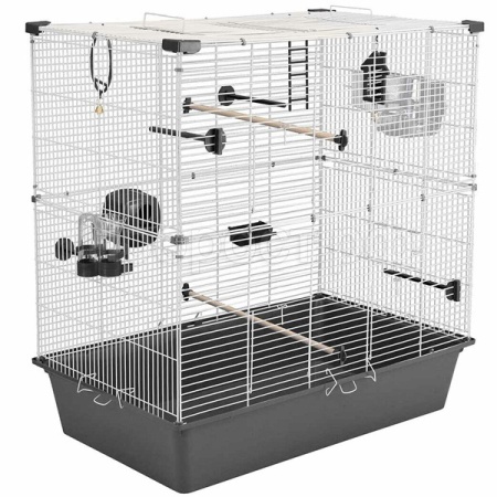 Клетка д/птиц СЕЛЕНА-2 78*48*66,5см разборная (укомплект) сер-бел/4681/Дарэлл Клетка д/птиц СЕЛЕНА-2 78*48*66,5см разборная (укомплект) сер-бел/4681/Дарэлл